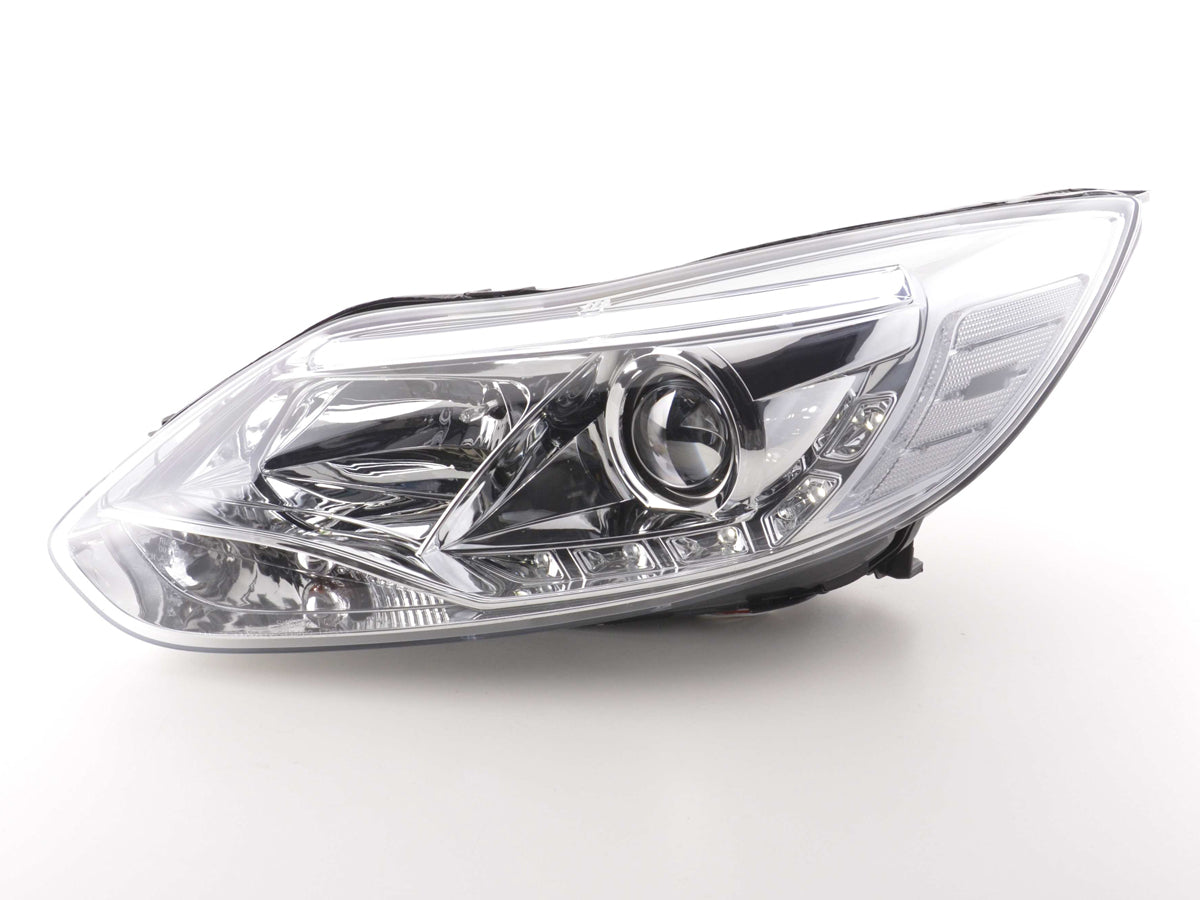 Scheinwerfer Set Daylight LED TFL-Optik Ford Focus 3 Bj. 2010- chrom