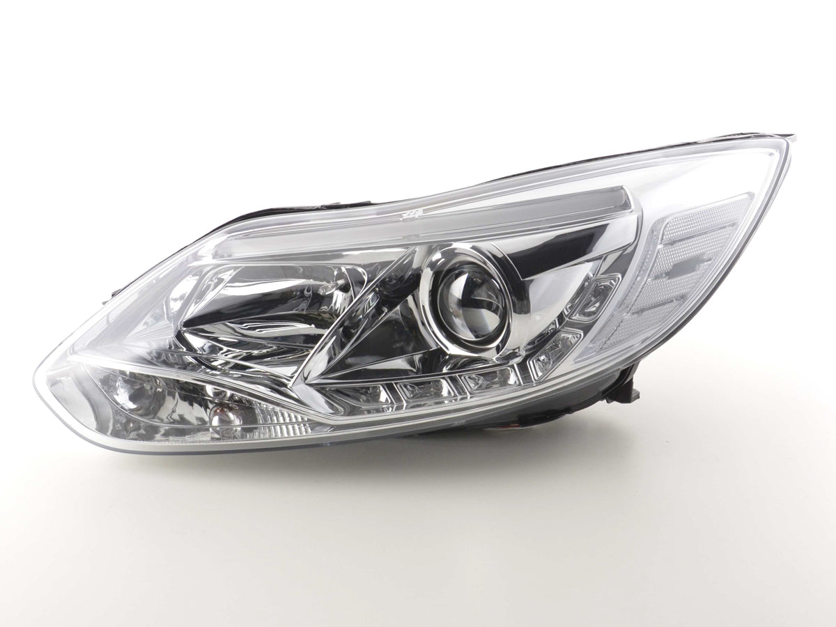 Scheinwerfer Set Daylight LED TFL-Optik Ford Focus 3 Bj. 2010- chrom