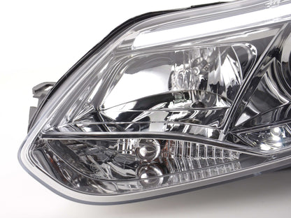 Scheinwerfer Set Daylight LED TFL-Optik Ford Focus 3 Bj. 2010- chrom