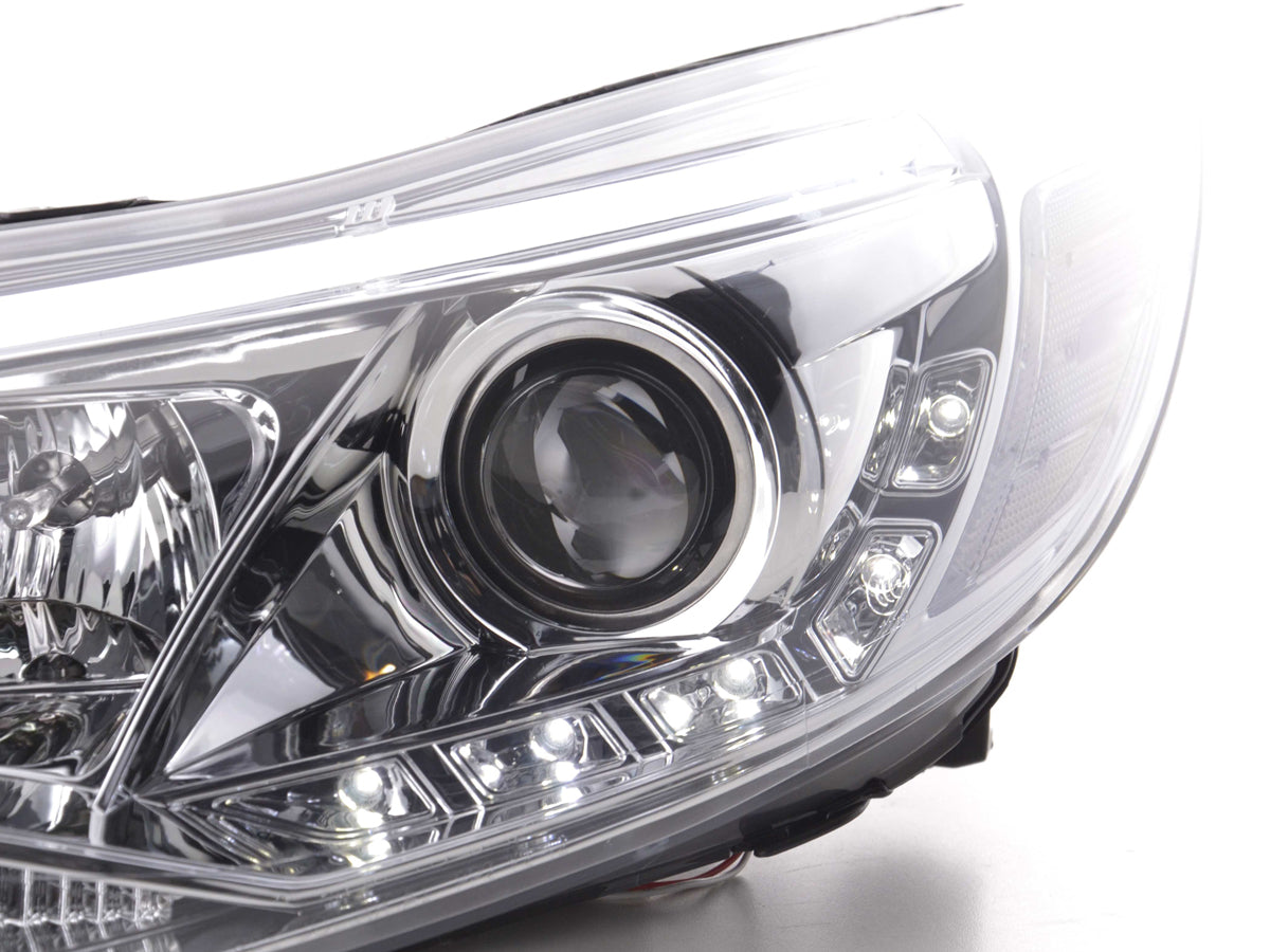 Scheinwerfer Set Daylight LED TFL-Optik Ford Focus 3 Bj. 2010- chrom