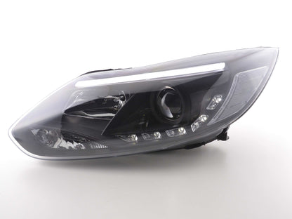 Scheinwerfer Set Daylight LED TFL-Optik Ford Focus 3 Bj. 2010- schwarz
