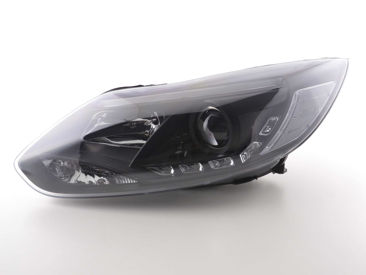 Scheinwerfer Set Daylight LED TFL-Optik Ford Focus 3 Bj. 2010- schwarz
