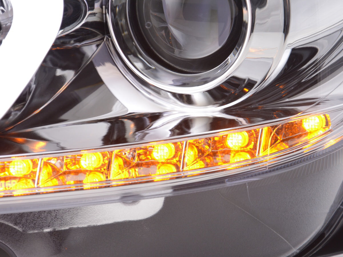 Scheinwerfer Set Daylight LED TFL-Optik Mercedes C-Klasse W204 Bj. 11-14 chrom