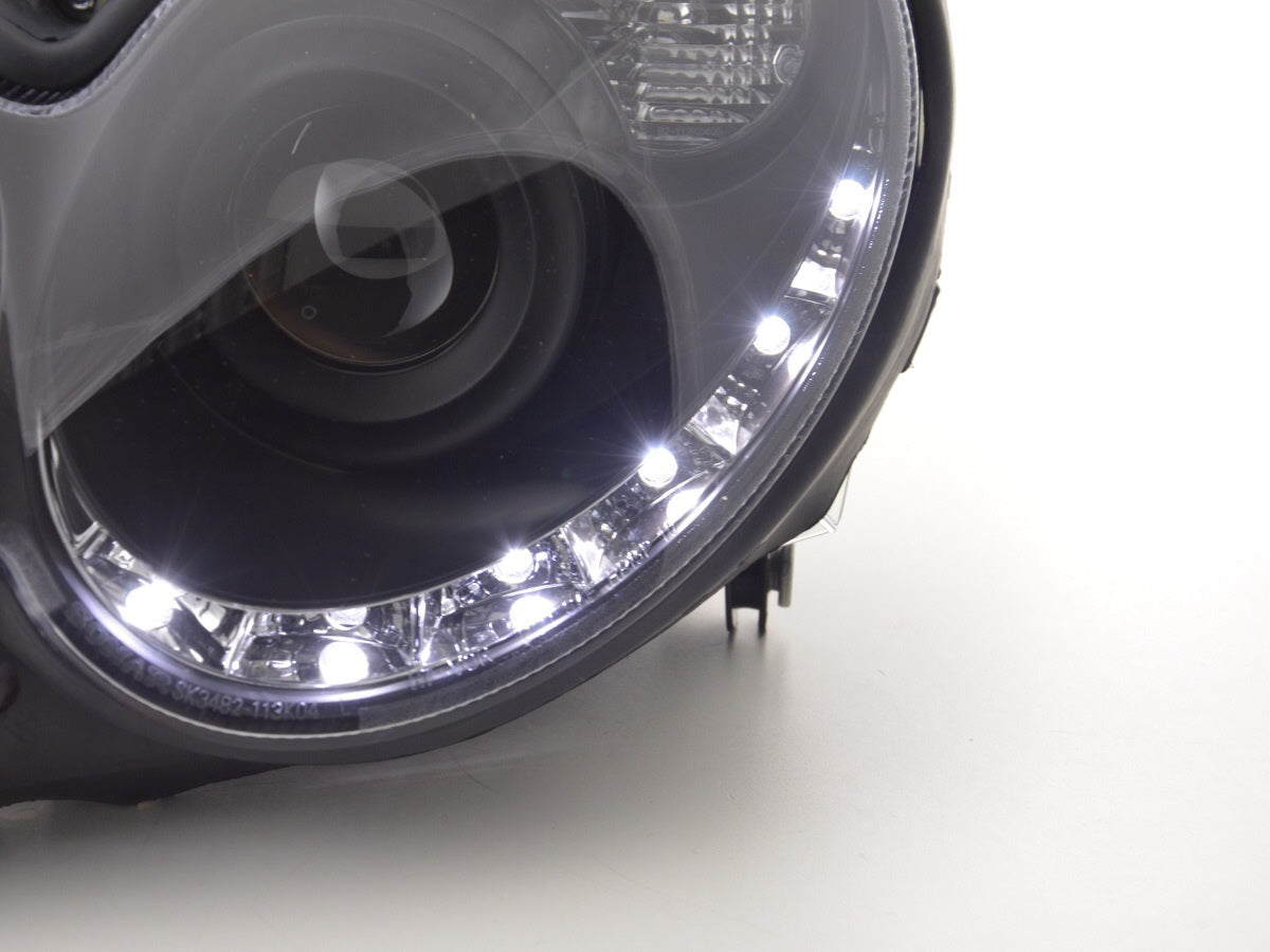 Scheinwerfer Set Daylight LED TFL-Optik Mercedes CLK W209  04-09 schwarz