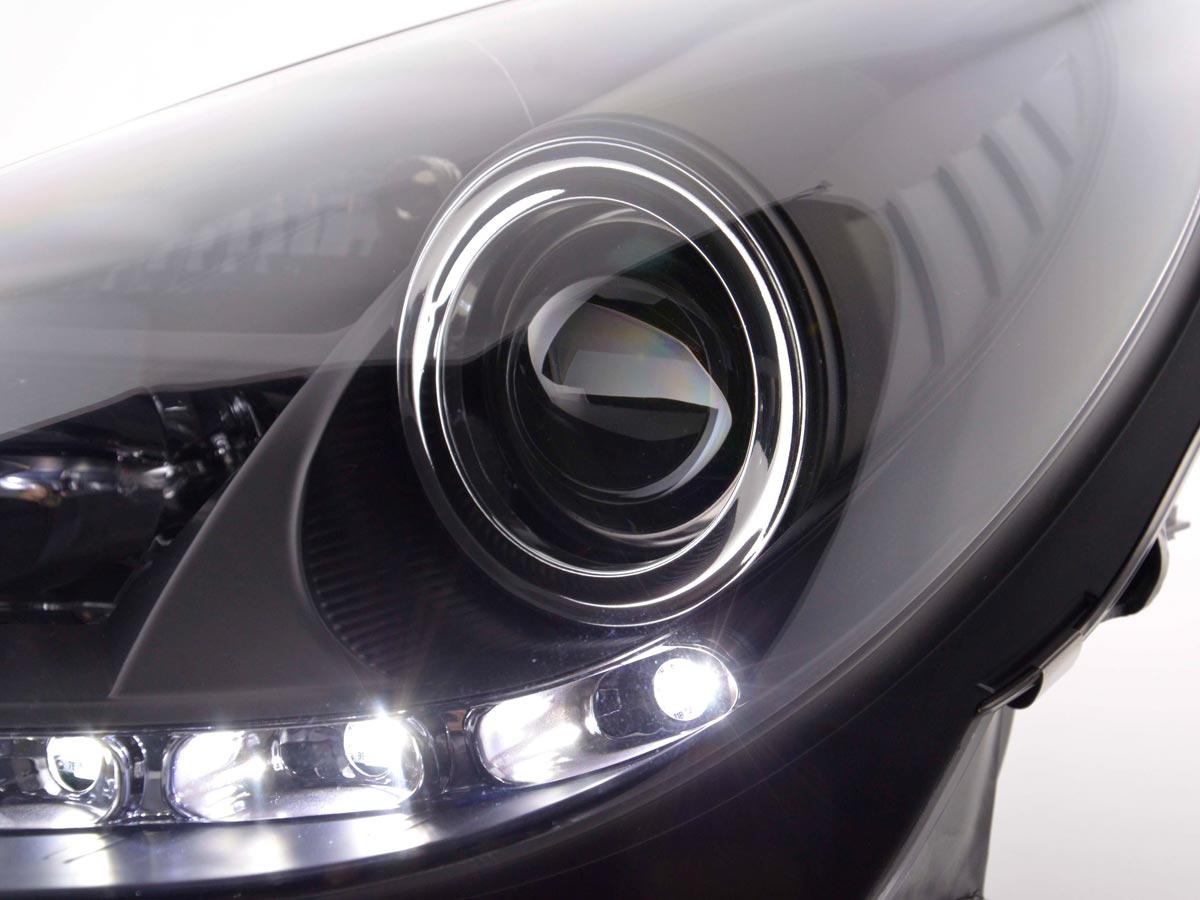 Scheinwerfer Set Daylight LED TFL-Optik Mercedes SLK R171 Bj. 04-11 schwarz