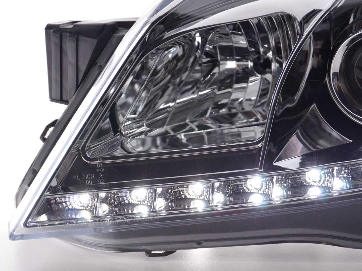 Scheinwerfer Set Daylight LED TFL-Optik Opel Astra H chrom