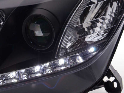 Scheinwerfer Set Daylight LED TFL-Optik Opel Astra H schwarz