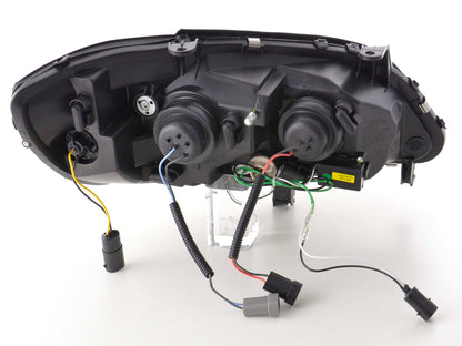 Scheinwerfer Set Daylight LED TFL-Optik Opel Zafira A Bj. 99-04 schwarz