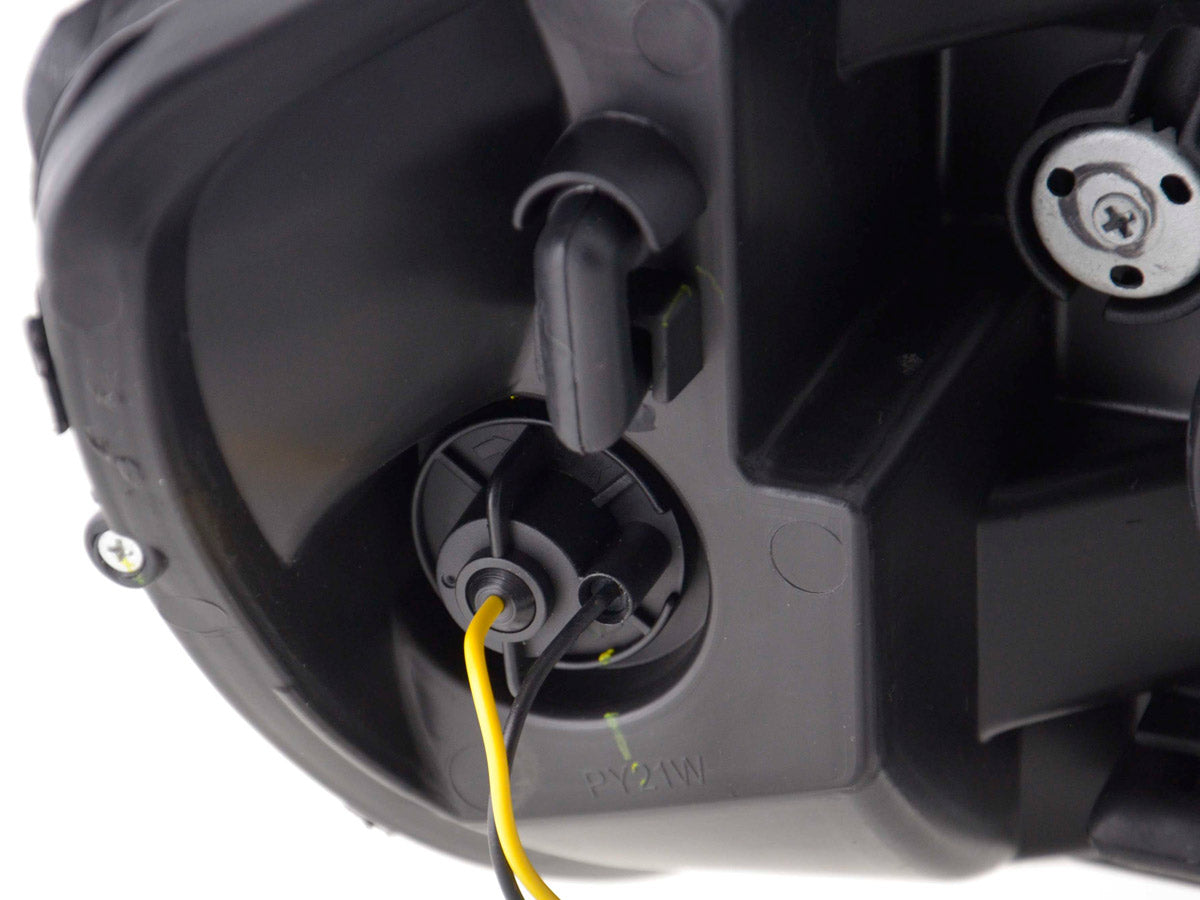 Scheinwerfer Set Daylight LED TFL-Optik Opel Zafira A Bj. 99-04 schwarz