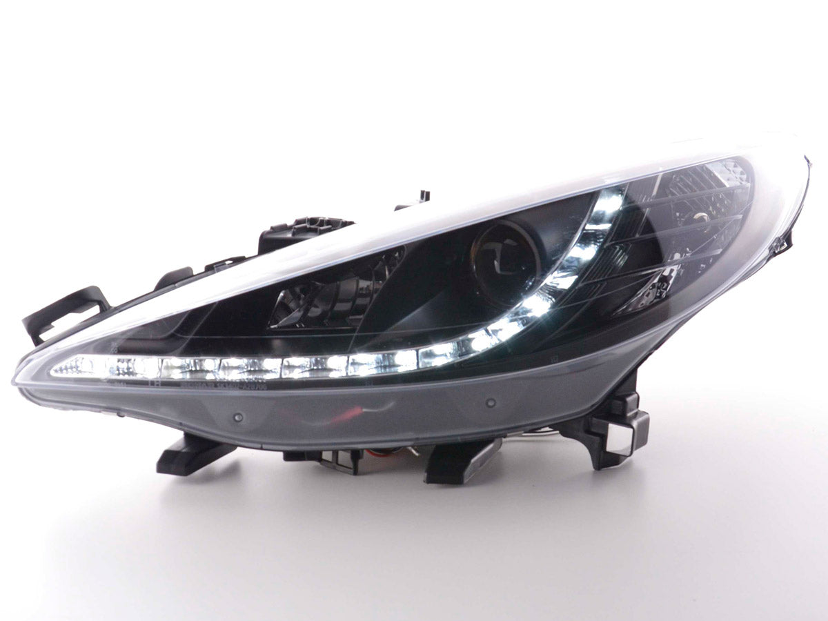 Scheinwerfer Set Daylight LED TFL-Optik Peugeot 207  06- schwarz