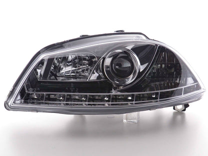 Scheinwerfer Set Daylight LED Tagfahrlicht Seat Ibiza 3 6L Bj. 02-08 chrom