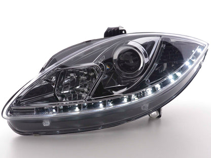 Scheinwerfer Set Daylight LED TFL-Optik Seat Leon Typ 1P / Altea/Toledo Typ 5P Bj. 05-09 chrom