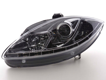 Scheinwerfer Set Daylight LED TFL-Optik Seat Leon Typ 1P / Altea/Toledo Typ 5P Bj. 05-09 chrom