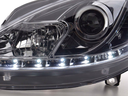 Scheinwerfer Set Daylight LED TFL-Optik Seat Leon Typ 1P / Altea/Toledo Typ 5P Bj. 05-09 chrom