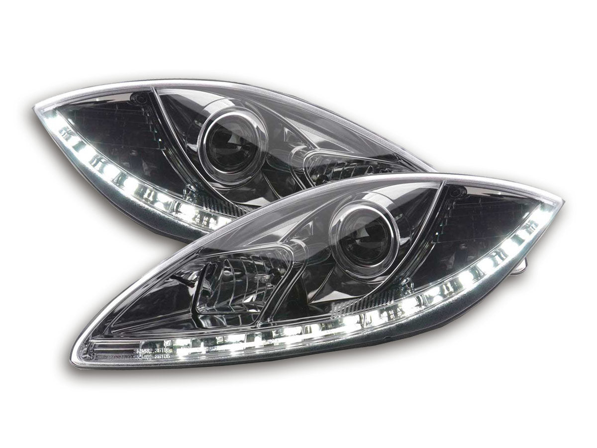 Scheinwerfer Set Daylight LED Tagfahrlicht Seat Leon 1P/Altea/Toledo 5P chrom