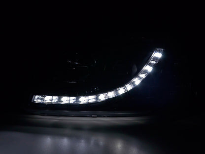 Scheinwerfer Set Daylight LED Tagfahrlicht VW Bus T5  03-09 schwarz