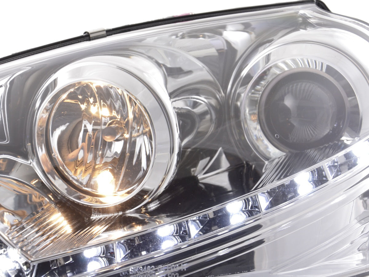 Scheinwerfer Set Daylight LED Tagfahrlicht VW Golf 5 Typ 1K Bj. 03-08 chrom für Rechtslenker