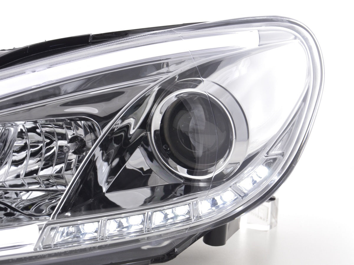 Scheinwerfer Set Daylight LED Tagfahrlicht VW Golf 6 Bj. 08-12 chrom