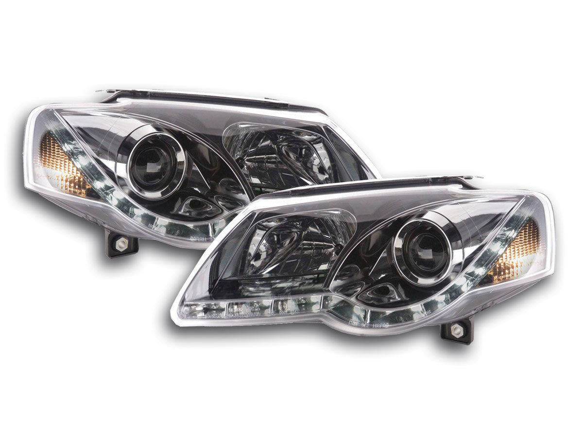 Scheinwerfer Set Daylight LED Tagfahrlicht VW Passat Typ 3C Bj. 05-10 chrom