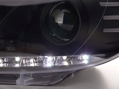 Scheinwerfer Set Daylight LED TFL-Optik VW Scirocco 3 Typ 13 Bj. 08- schwarz