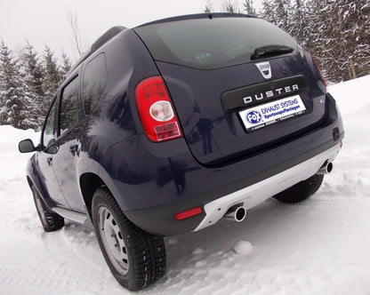 FOX Dacia Duster 4x4 Endschalldämpfer quer Ausgang rechts/links - 1x80 Typ 16 rechts/links