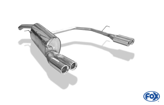 FOX Fiat Bravo 198 Endschalldämpfer Ausgang rechts/links - 2x76 Typ 13 rechts/links