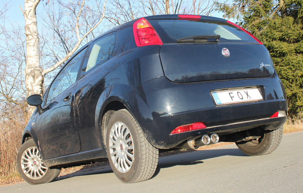 FOX Fiat Grande Punto 199 - Benzin Endschalldämpfer - 2x76 Typ 13