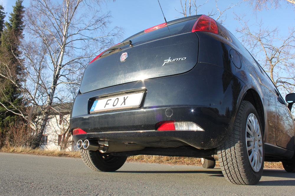 FOX Fiat Grande Punto 199 - Benzin Endschalldämpfer - 2x76 Typ 13