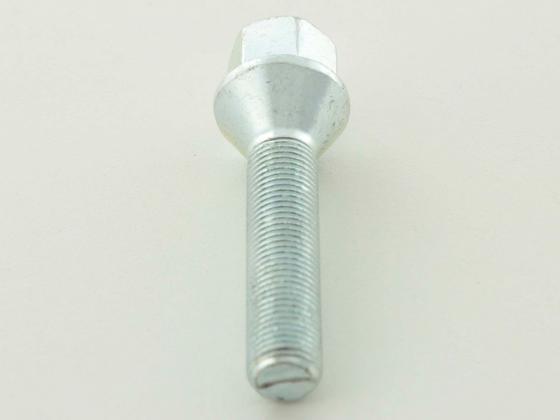 Radschraube einzeln Kegelbund Schaftlänge 39mm M12x1,25 silber