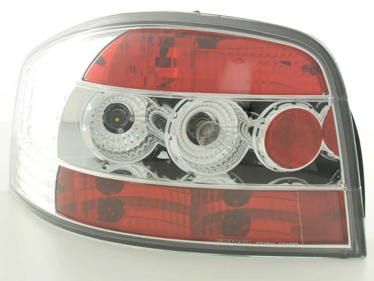 Rückleuchten Set Audi A3 Typ 8P Bj. 03- chrom