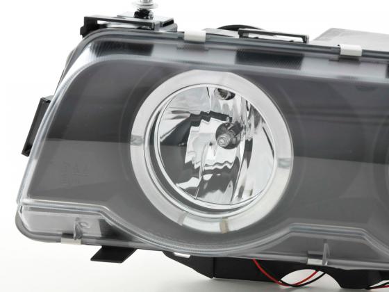 Scheinwerfer Set BMW 7er Typ E38 Bj. 99-02 schwarz