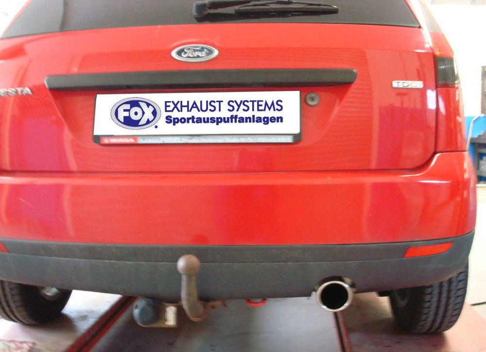 FOX Ford Fiesta VI Endschalldämpfer inkl. Verbindungsrohr zum Kat - 1x90 Typ 16