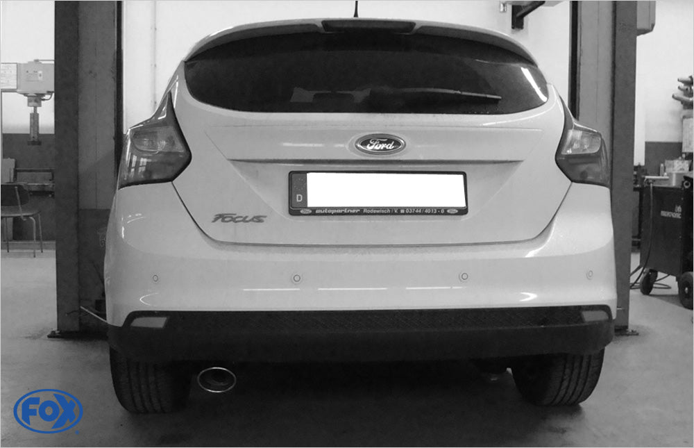FOX Ford Focus III Fließheck - Diesel Endschalldämpfer einseitig - 106x71 Typ 32