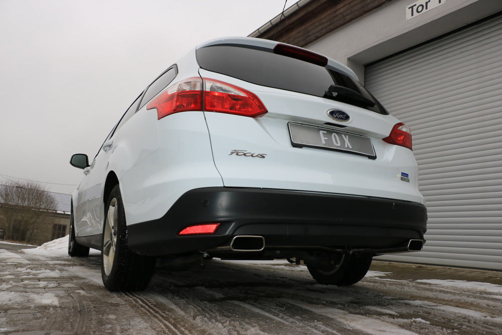 FOX Ford Focus III Ecoboost - Turnier/ Kombi Endschalldämpfer Ausgang rechts/links - 145x65 Typ 59 rechts/links