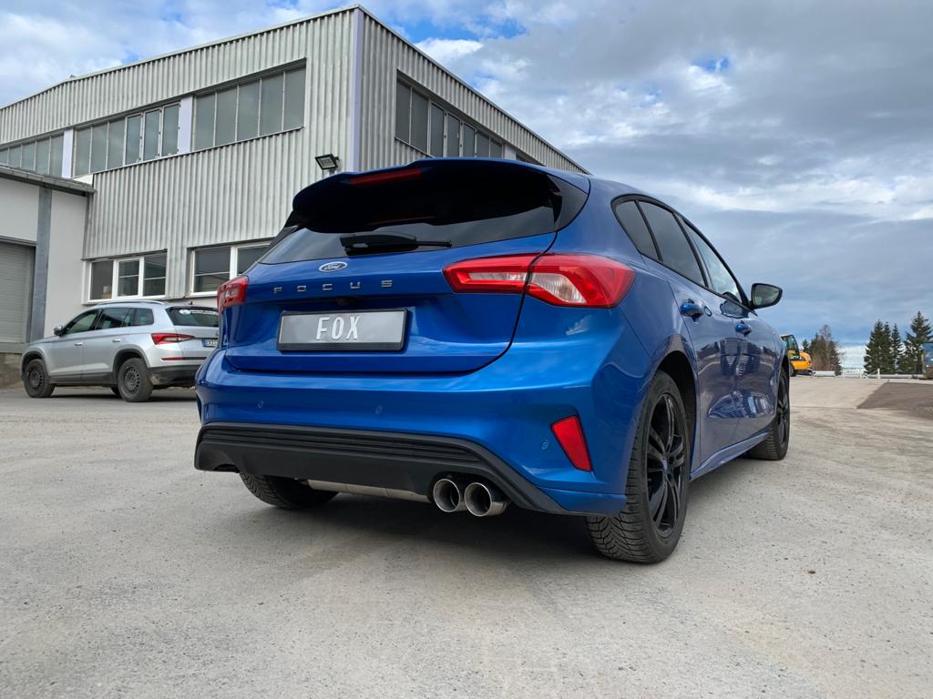 FOX Ford Focus IV ST-Line - Einzelradaufhängung Endschalldämpfer Ausgang rechts - 2x90 Typ 25