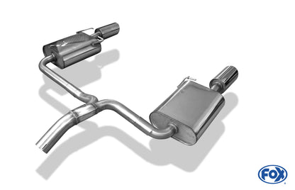 FOX Ford Mondeo IV Turnier (Kombi) - Titanium S Endschalldämpfer rechts/links - 1x100 Typ 16 rechts/links