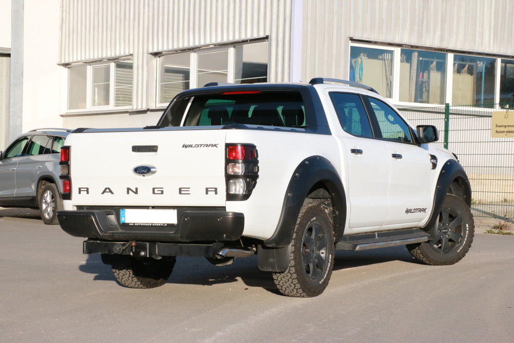 FOX Ford Ranger 2011-08/2015 - 4x4 - Doppelkabine Endschalldämpfer Dieseloptik - 1x76 Typ 28