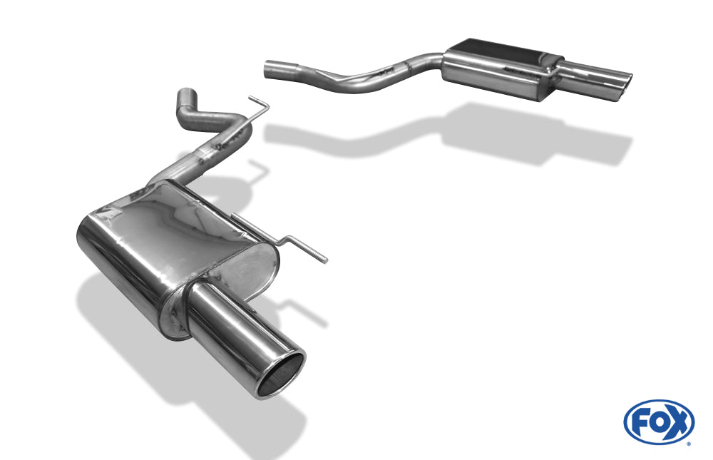FOX Ford Mustang Coupe & Cabrio - 4-Zylinder Endschalldämpfer rechts/links - 1x100 Typ 16 rechts/links