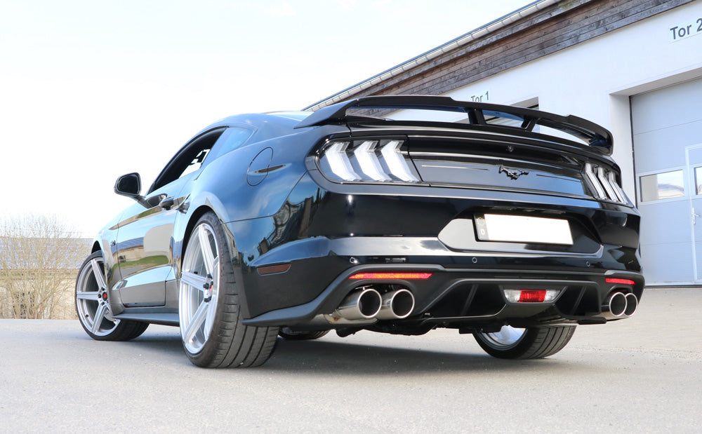 FOX Ford Mustang VI Facelift Coupe & Convertible - 8 -Zylinder Endschalldämpfer rechts/links - 2x100 Typ 16 rechts/links