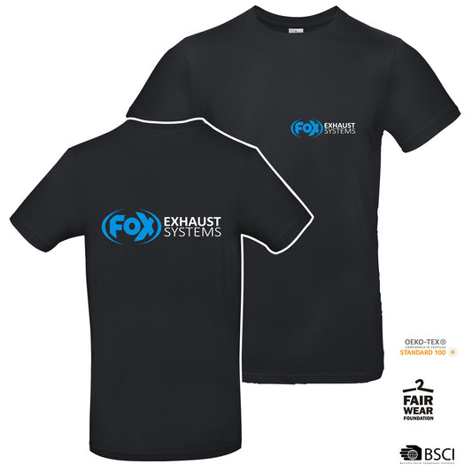 FOX T-Shirt Größe XL T-Shirt aus dem Hause B&C #E190  - 185 g/m² - 100% Baumwolle, ringgesponnenes und vorgeschrumpftes Jersey  - Rippstrick am Rundhalsausschnitt -Nackenband -Waschbar bis 40°C   - Einlaufvorbehandelt.  - FAIR WEAR - OEKO-TEX - nachhaltig