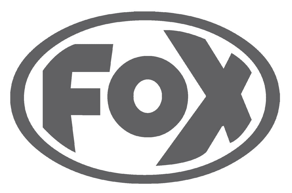 FOX FOX Sticker Anthrazit - geplottet Höhe: 40mm  Breite: 60mm - FOX Logo