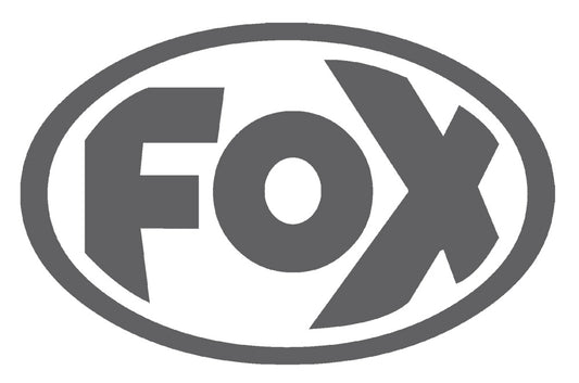 FOX FOX Sticker Anthrazit - geplottet Höhe: 55mm  Breite: 85mm - FOX Logo