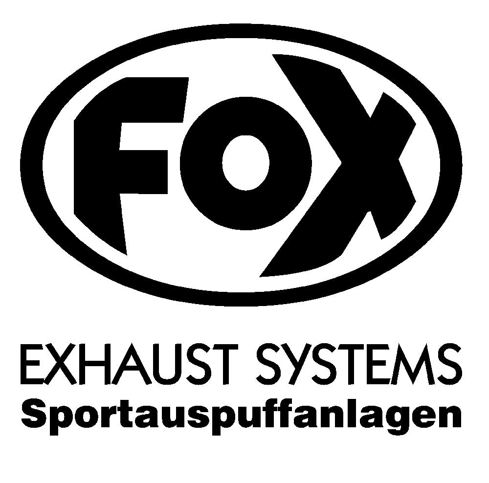 FOX FOX Sticker Schwarz - geplottet Höhe: 100mm  Breite: 100mm