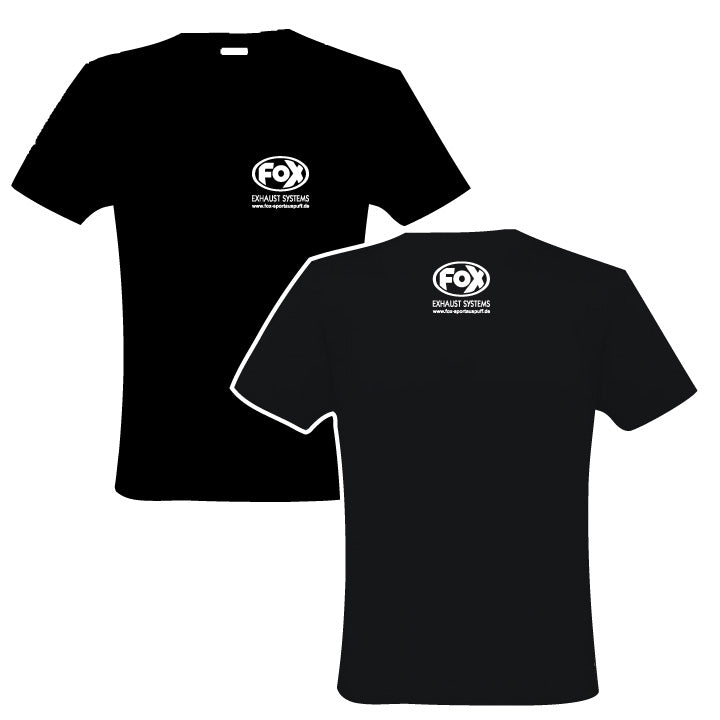 FOX FOX T-Shirt Größe M Schwarz mit weisser Schrift