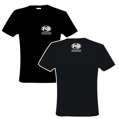 FOX FOX T-Shirt Größe M Schwarz mit weisser Schrift