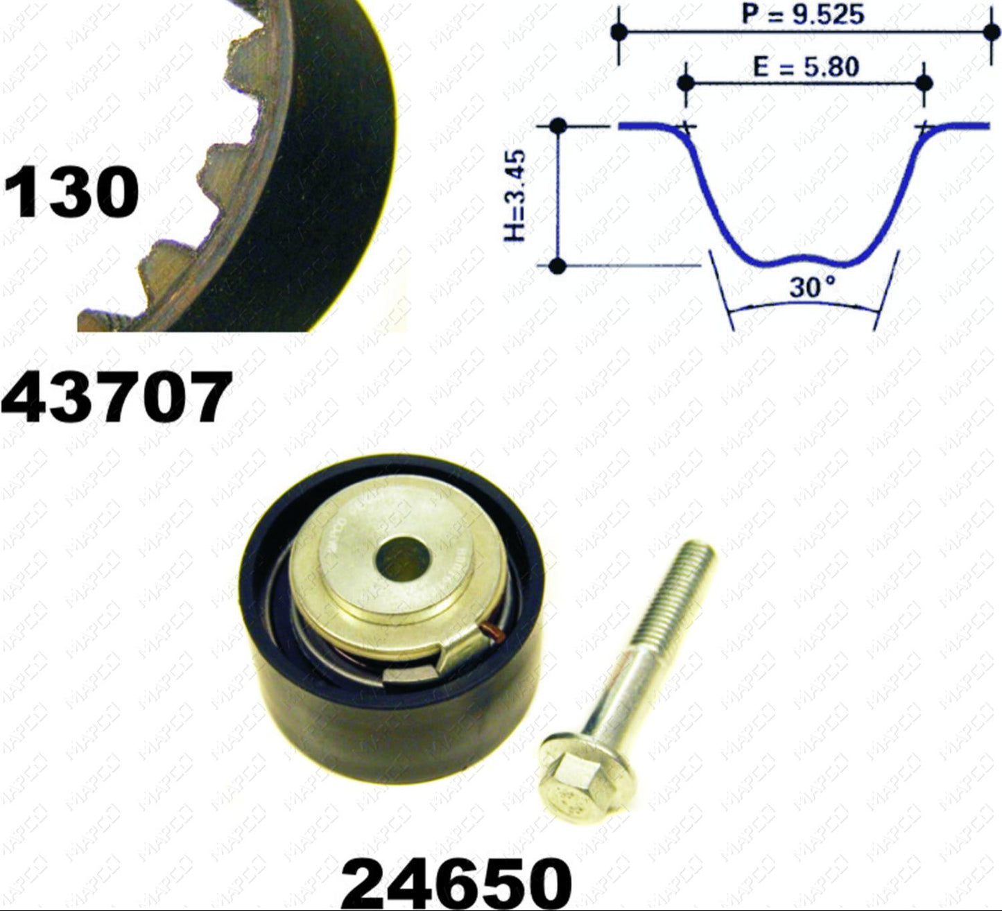 MAPCO Zahnriemensatz 23631
