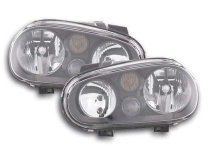 Scheinwerfer Set VW Golf 4 Typ 1J  98-03 schwarz