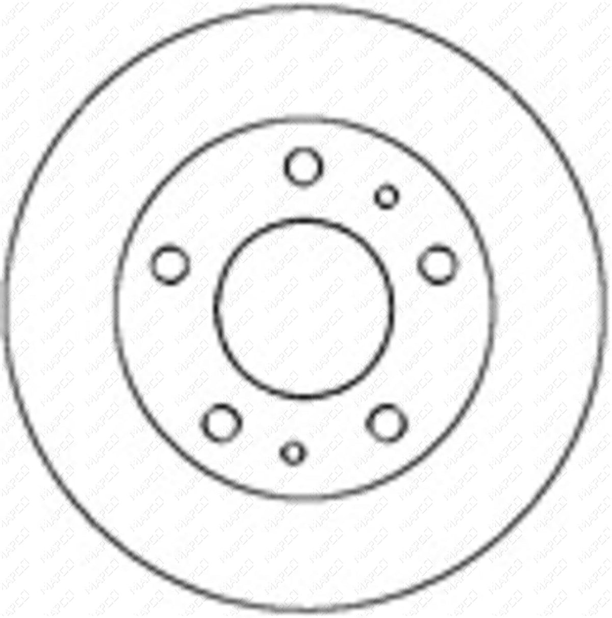 MAPCO Bremsscheibe Vorderachse  25037