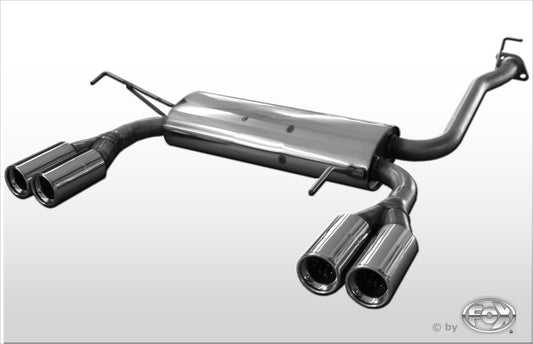 FOX Honda Prelude V BB9 Endschalldämpfer quer Ausgang rechts/links - 2x80 Typ 13 rechts/links
