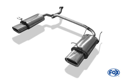 FOX Hyundai Accent Typ LC Endschalldämpfer rechts/links - 160x80 Typ 53 rechts/links